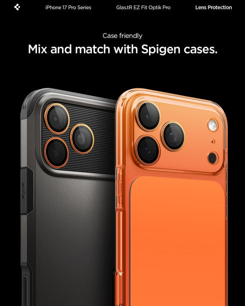 Spigen iPhone 17 Pro MAX Camera Lens Screen Protector GLAStR EZ Fit Optik PRO